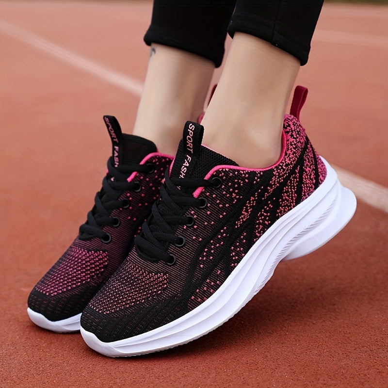 Women's Textured Running Shoes Lightweight Casual Sneakers