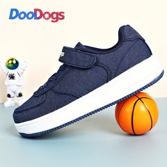 DooDogs Boys Low Top Sneakers Lightweight Anti Slip Shoes for Outdoor Activities