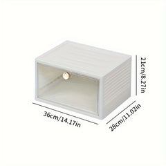 Plastic Shoe Rack Box Stackable Shoe Storage Box Entryway Hallway Bedroom
