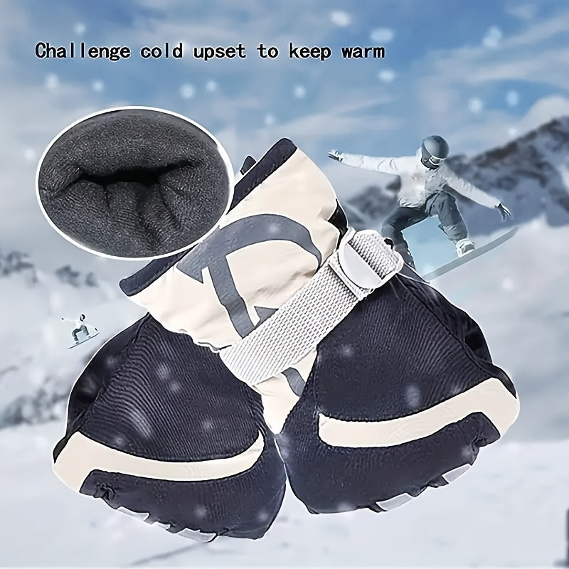 Kids' Winter Ski Gloves Windproof Waterproof Outdoor Hiking