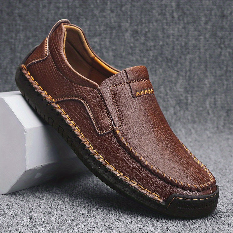Men's Moc Toe Loafer Shoes Slip On Non-slip