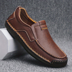 Men's Moc Toe Loafer Shoes Slip On Non-slip