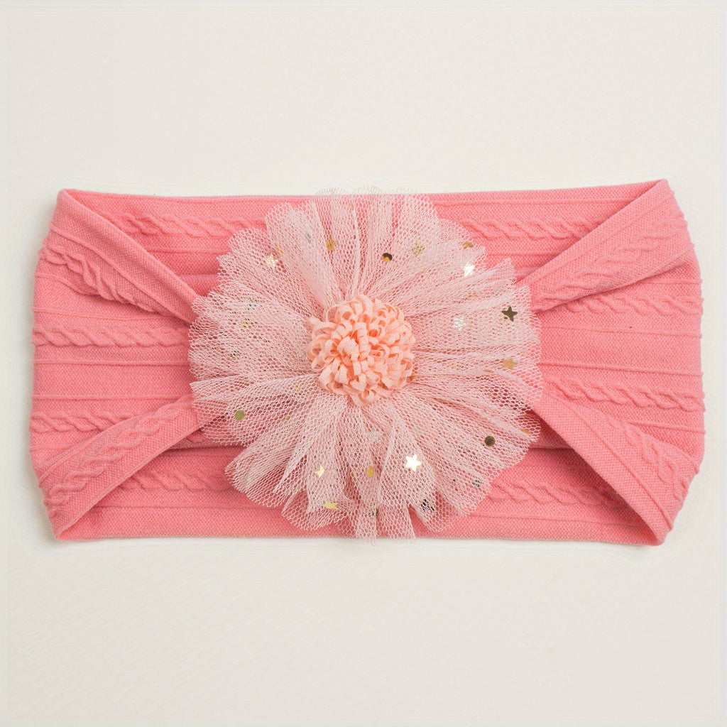 Mesh Flowers Headband for Baby Girls