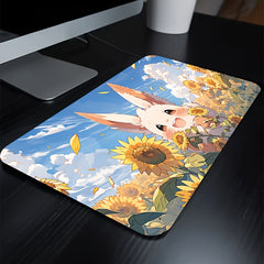 Mouse Pad Rabbit Sunflower Keyboard Pad Desktop Pad Gaming Accessory