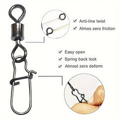 10pcs 8 Shaped Swivel Ring With Pin Fishing Connector
