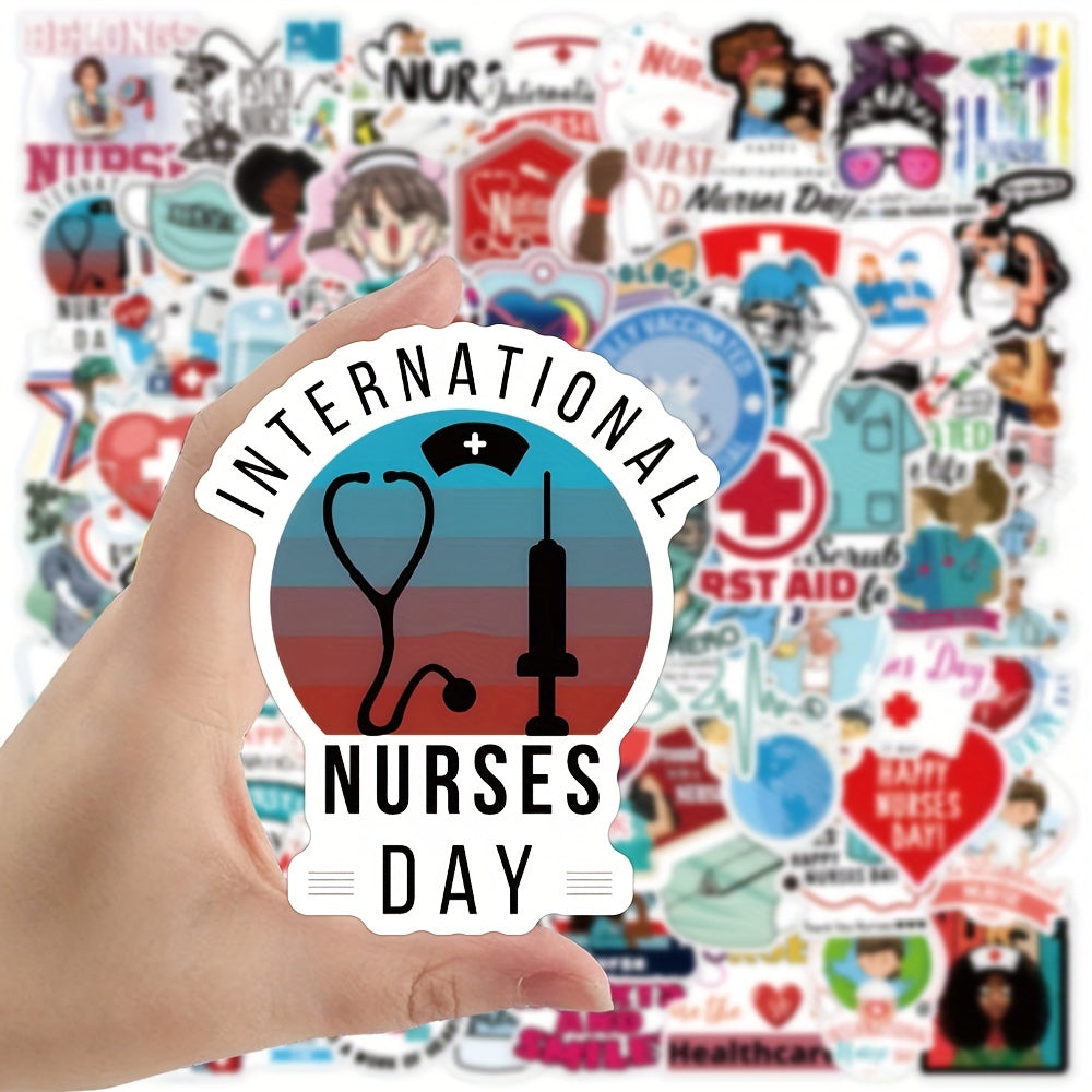 113pcs Nurse Stickers Vinyl Nursing Stickers Decals Laptops Water Bottles