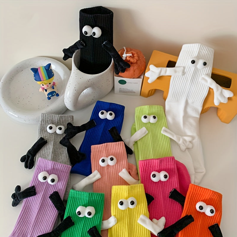 Couple Hands Holding Socks Funny Thermal Socks