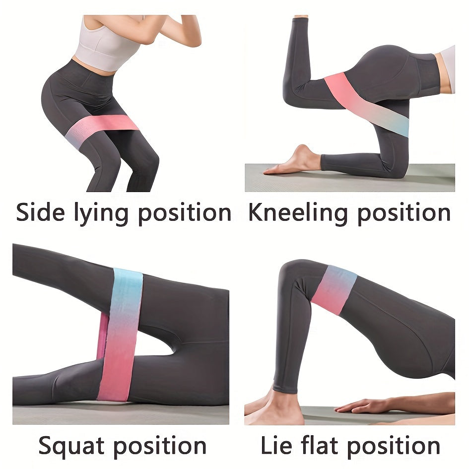 3pcs Yoga Resistance Bands Set Non Slip Durable Fitness Stretching Bands