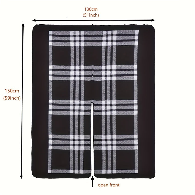 Cashmere Shawl Solid Warm Blanket Open Front Poncho Cape Casual Outdoor Shawl