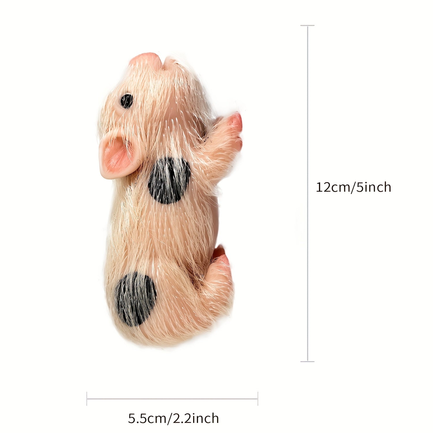 5 Mini Full Body Silicone Piglet Dolls with Outfits - Reborn Dolls for Kids' Toy