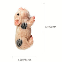 5 Mini Full Body Silicone Piglet Dolls with Outfits - Reborn Dolls for Kids' Toy