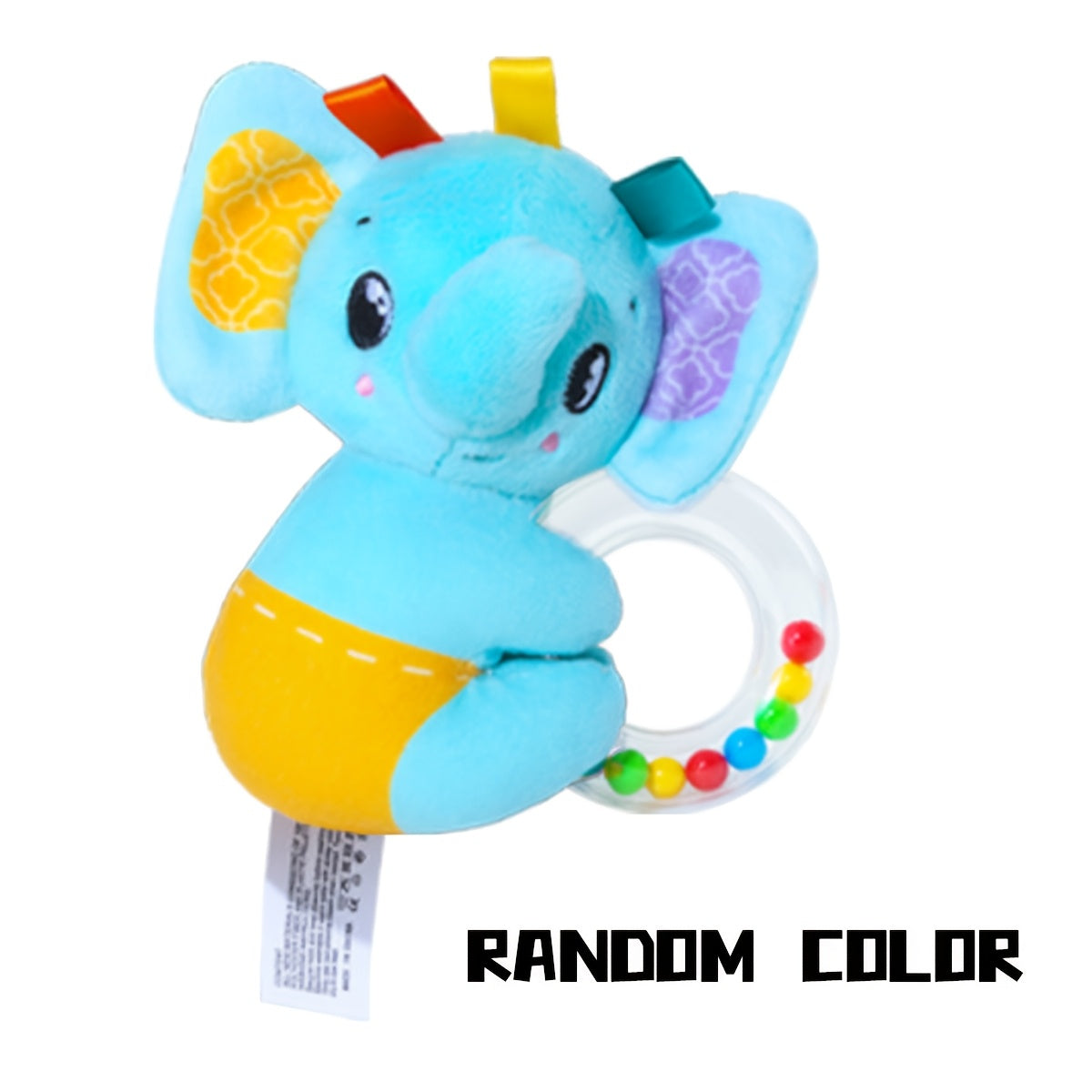 Baby Bell Toy Cartoon Animal Hand Cranked Bell Toy for Strollers & Beds