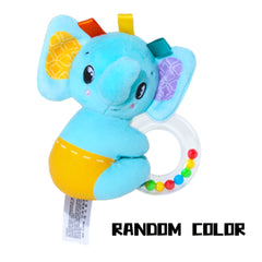 Baby Bell Toy Cartoon Animal Hand Cranked Bell Toy for Strollers & Beds