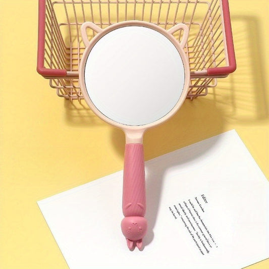 Cartoon Mouse Hand Mirror - Travel Beauty Makeup Mirror