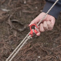 5pcs Aluminum Alloy Cord Adjusters 3 Holes Tent Canopy Buckle Rope Tightener