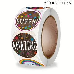 500pcs Copper Paper Stickers For Bag Decoration Sealing Handcraft Stickers