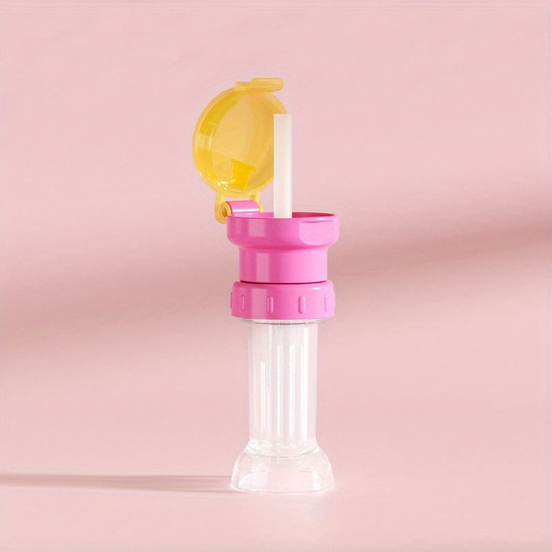 Universal Water Bottle Cap With Straw Anti-Spill Lid