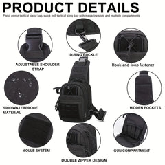 Tactical Chest Bag Camo Shoulder Crossbody Bag for Men & Women