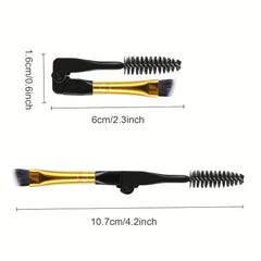 10pcs Foldable Double Head Makeup Brush Set
