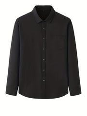 Men's Long-sleeved Solid Business Shirt Spring Autumn