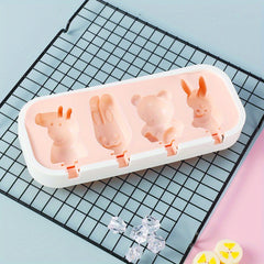 Cartoon Popsicle Mold Silicone Ice Pop Molds Summer Kitchen Gadgets