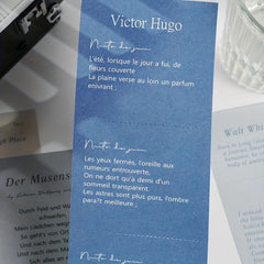 Note Paper Poetry's Tearable Journal Decorative Material Paper 5 Sheets