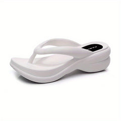 Women's Platform Flip Flops Casual Wedge Beach Shoes