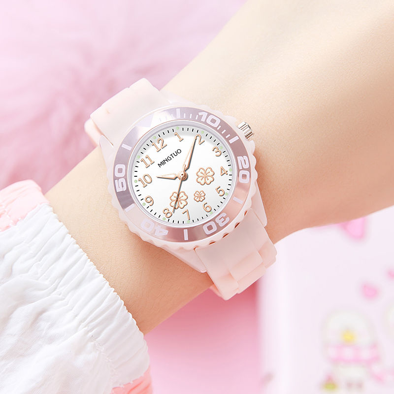 Luminous Waterproof Silicone Flower Watch for Kids