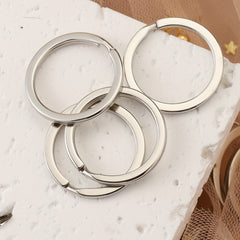 20pcs Stainless Steel Key Rings for Keychain DIY 20-35mm