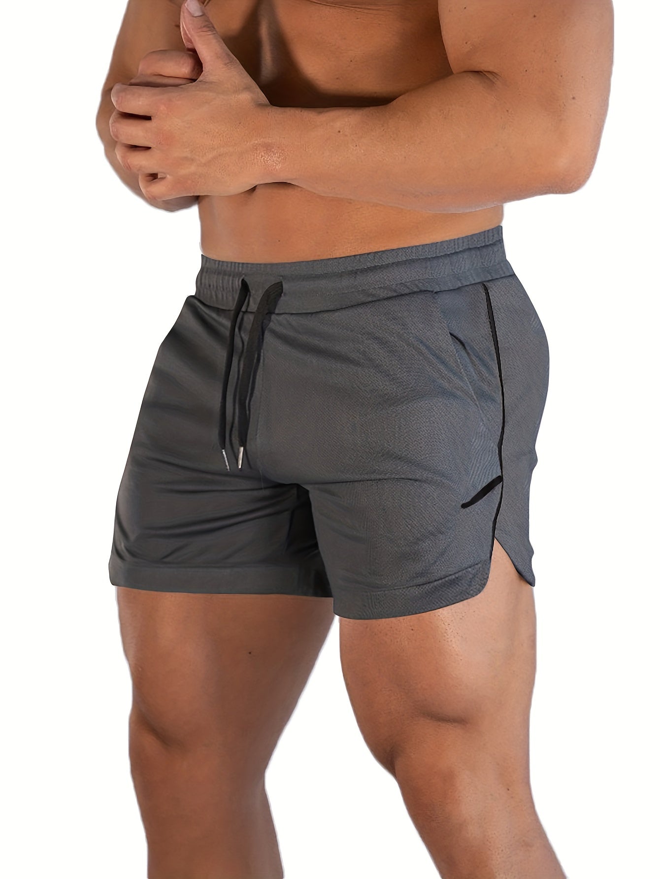 Men's Quick Dry Drawstring Sport Shorts For Outdoor Activities