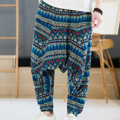 Men's Floral Harem Pants Small Size & Order Size Up