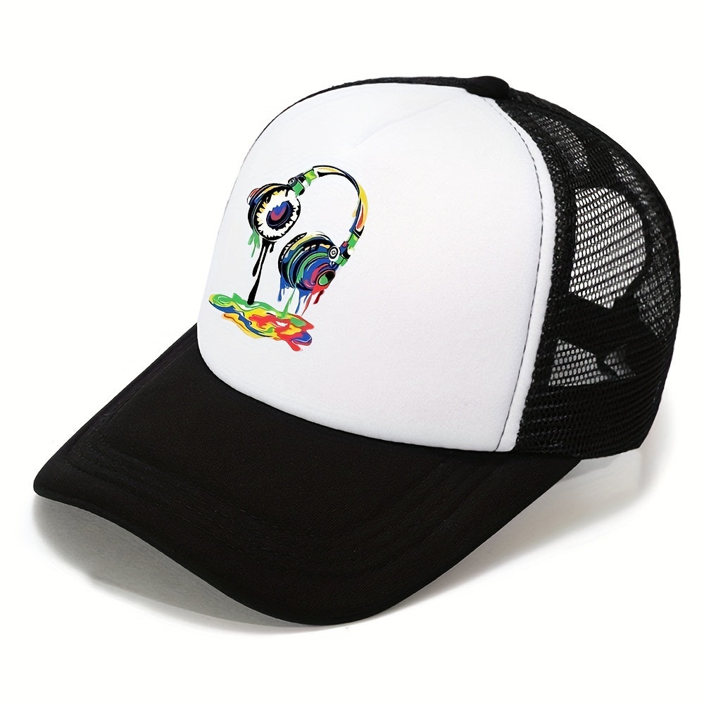Printed Duck Tongue Baseball Cap Sun Hat for Outdoor Sports