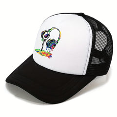 Printed Duck Tongue Baseball Cap Sun Hat for Outdoor Sports