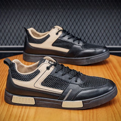 Men's Lace-up Sneakers Ventilation Holes Skate Shoes Good Grip