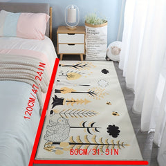 Thickened Shaggy Rugs For Bedroom Modern Cashmere Bedroom Long Strip Bedside Rug