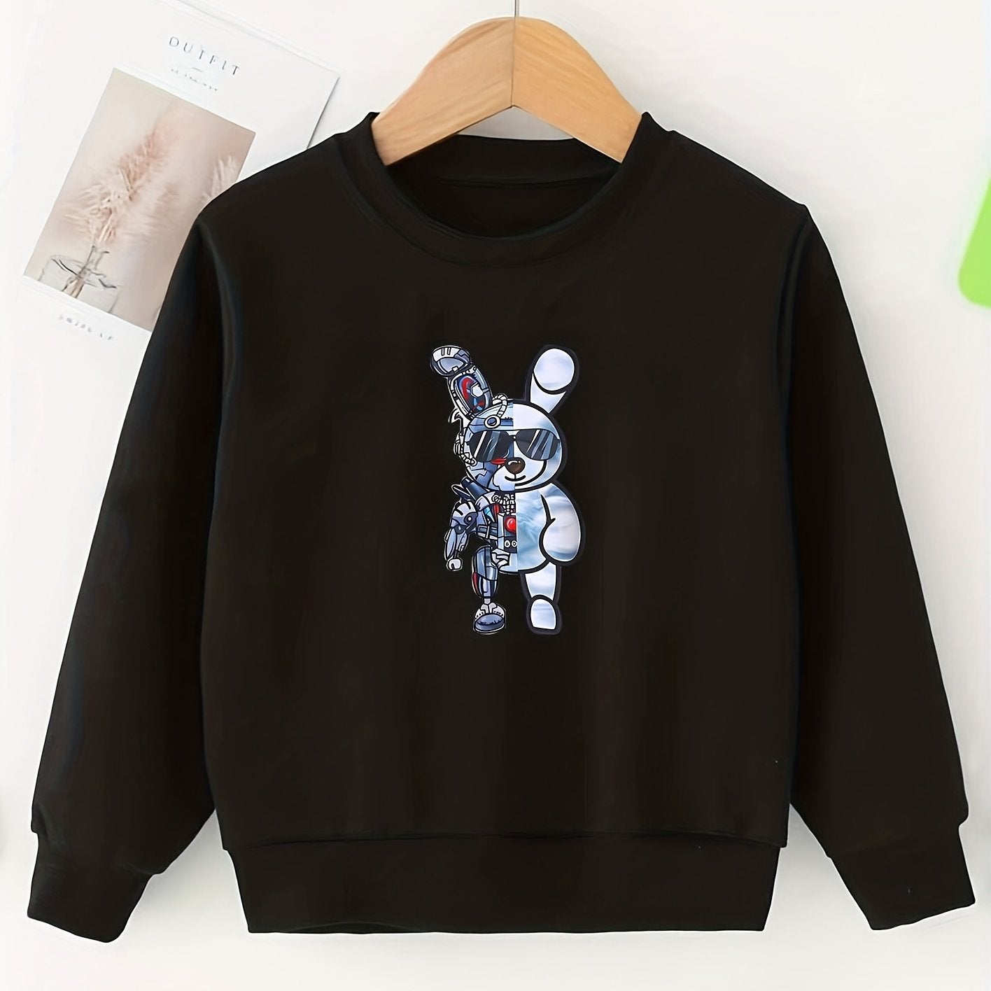 Girls Sweatshirt 'Mama's Coffee Date' Print Top Pullovers