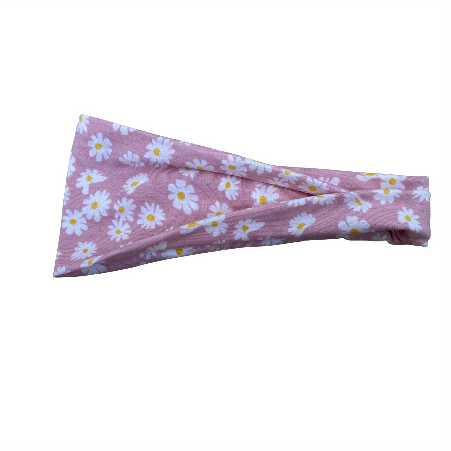Spring Floral Sports Headband Elastic Accessory Yoga Fitness Sweatband