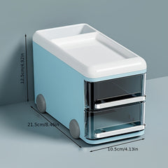 Bus Shape Pen Holder Desktop Stationery Organizer Box Large Capacity Storage