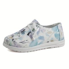 Women's Ink Painting Pattern Canvas Shoes Casual Lace Up Outdoor Shoes