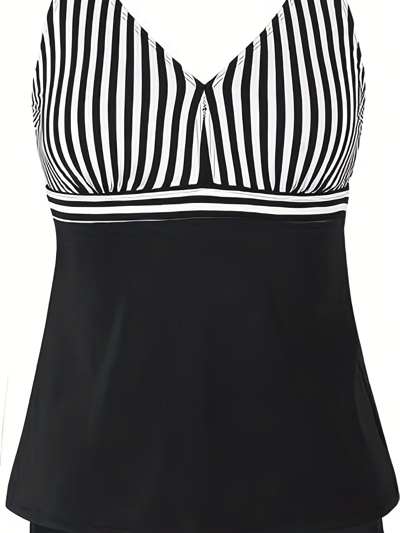 Women's Plus Size Tankini Set V Neck Cami Top & Shorts Swimsuit 2 Piece Set