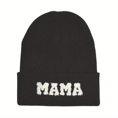 Parent Child Hat Mama Mini Letter Embroidery Woolen Knitted Hat