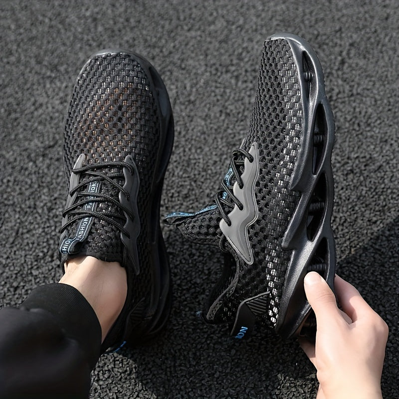Men's Lace Up Mesh Sneakers Outdoor Walking Shoes