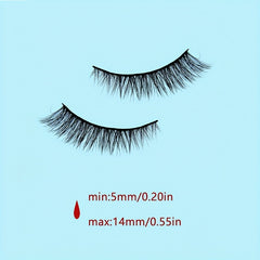 5 Pairs 3D Crisscross Lashes Natural Look Wispy Makeup Lashes Add Natural Volume
