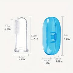 Soft Baby Finger Toothbrush for Teething & Oral Cleaning