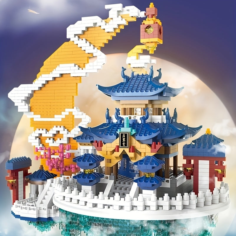 Architecture Palace Chinese Building Blocks Educational Model Set