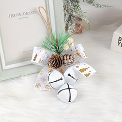 Christmas Bell Pendant Diy Mall Tree Ornament Bow Bell Decoration