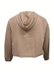 Women's Long Sleeve Zipper Sports Coat