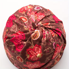 Flower Print Casual Beanie Vintage Boho Skull Cap Soft Neck Gaiter
