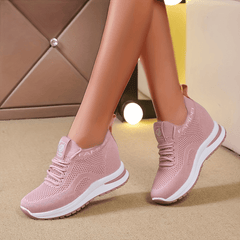 Women's Breathable Knit Inner Heightening Sneakers