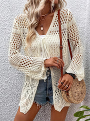 Embroidered Cardigan Beach Wear Crochet Cardigan Women's Clothing